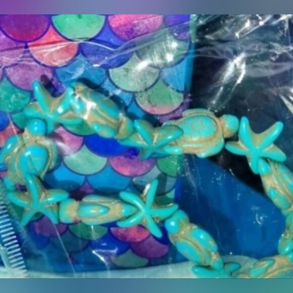 🔥Disney Princes Ariel Set doll Lipsmacker barrette starfish bracelet - Picture 5 of 9